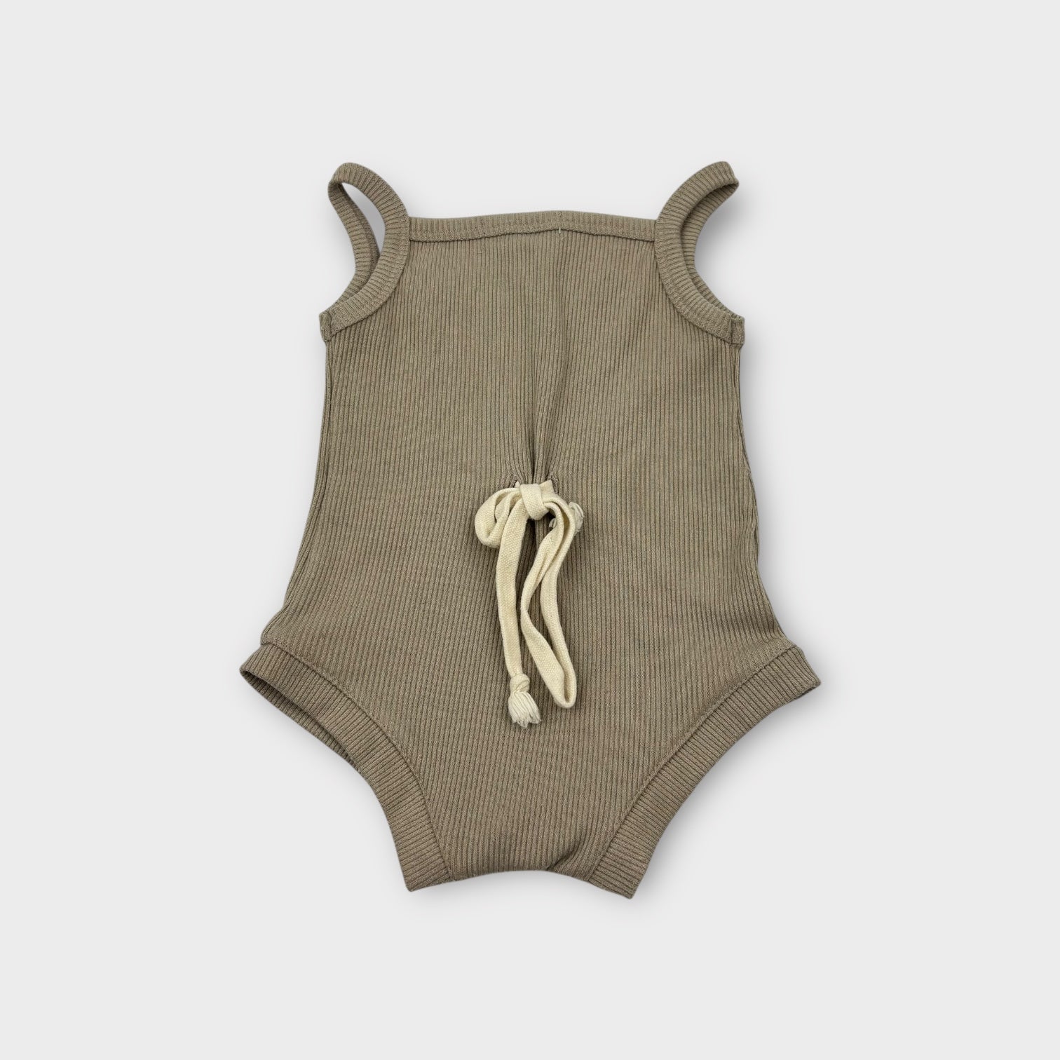 Lil Goldie Neutral Rib Bodysuit, Size 0
