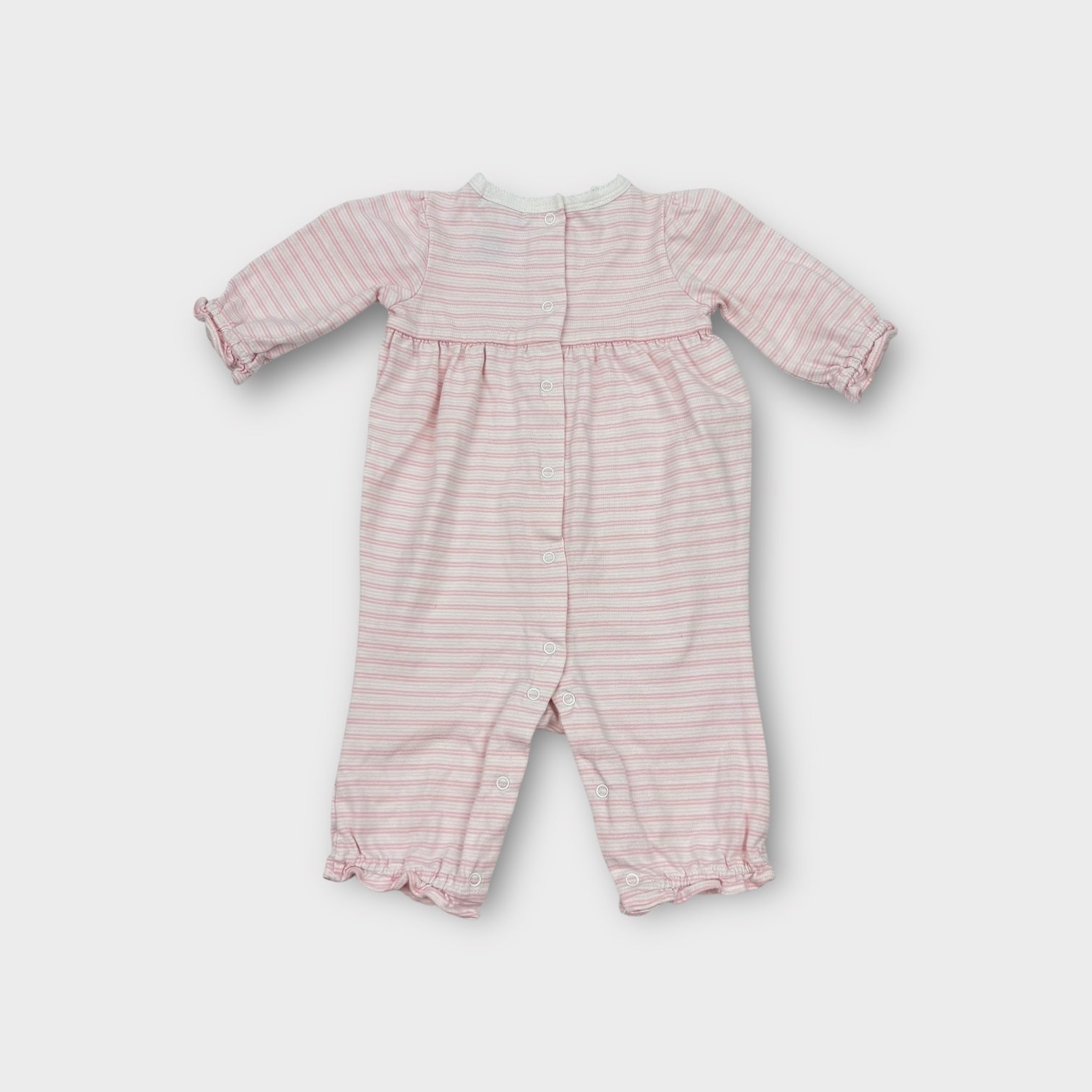 Ralph Lauren Pink Stripe Onesie, Size 000