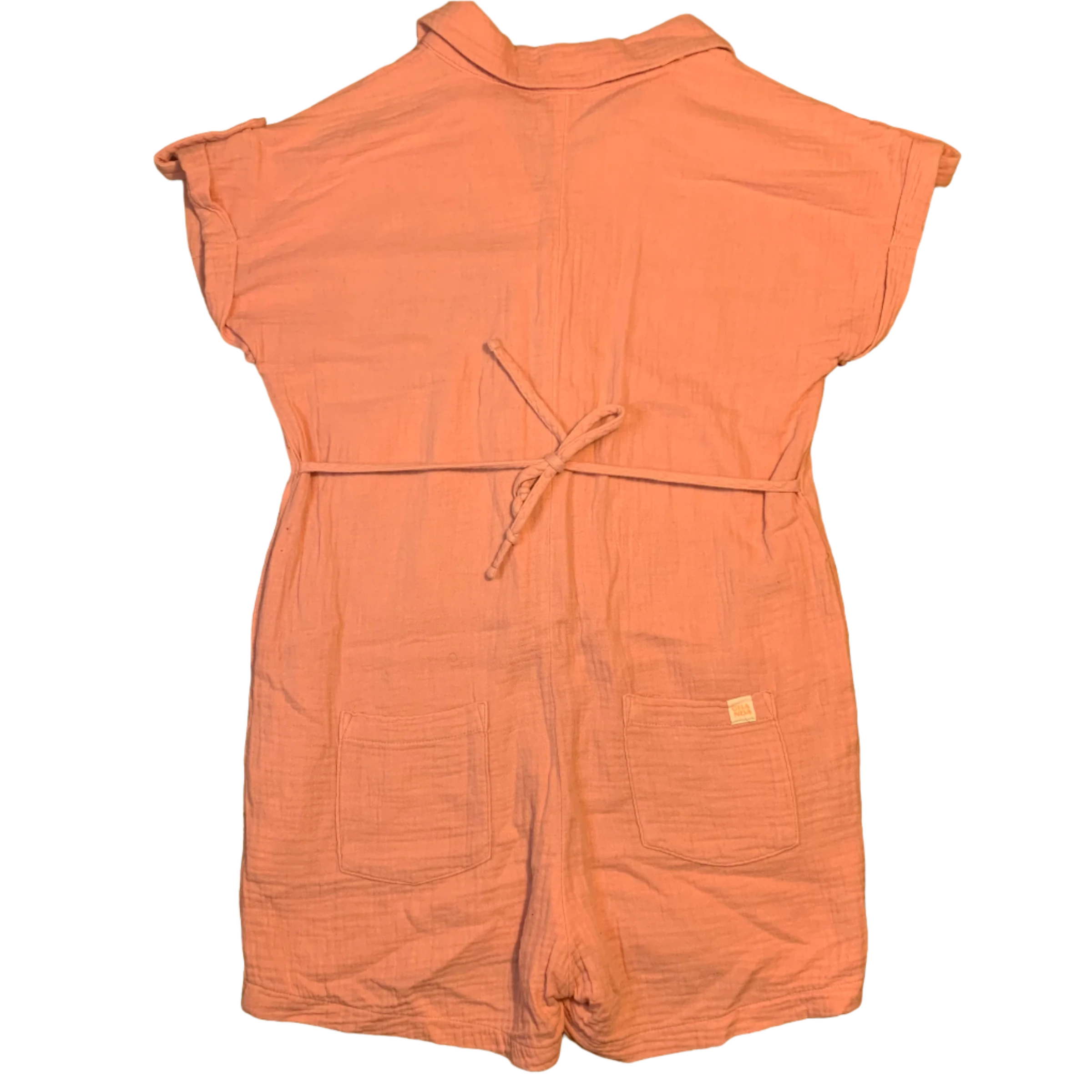 Pink Ghanda Short Sleeve Jumpsuit, Size 7-8