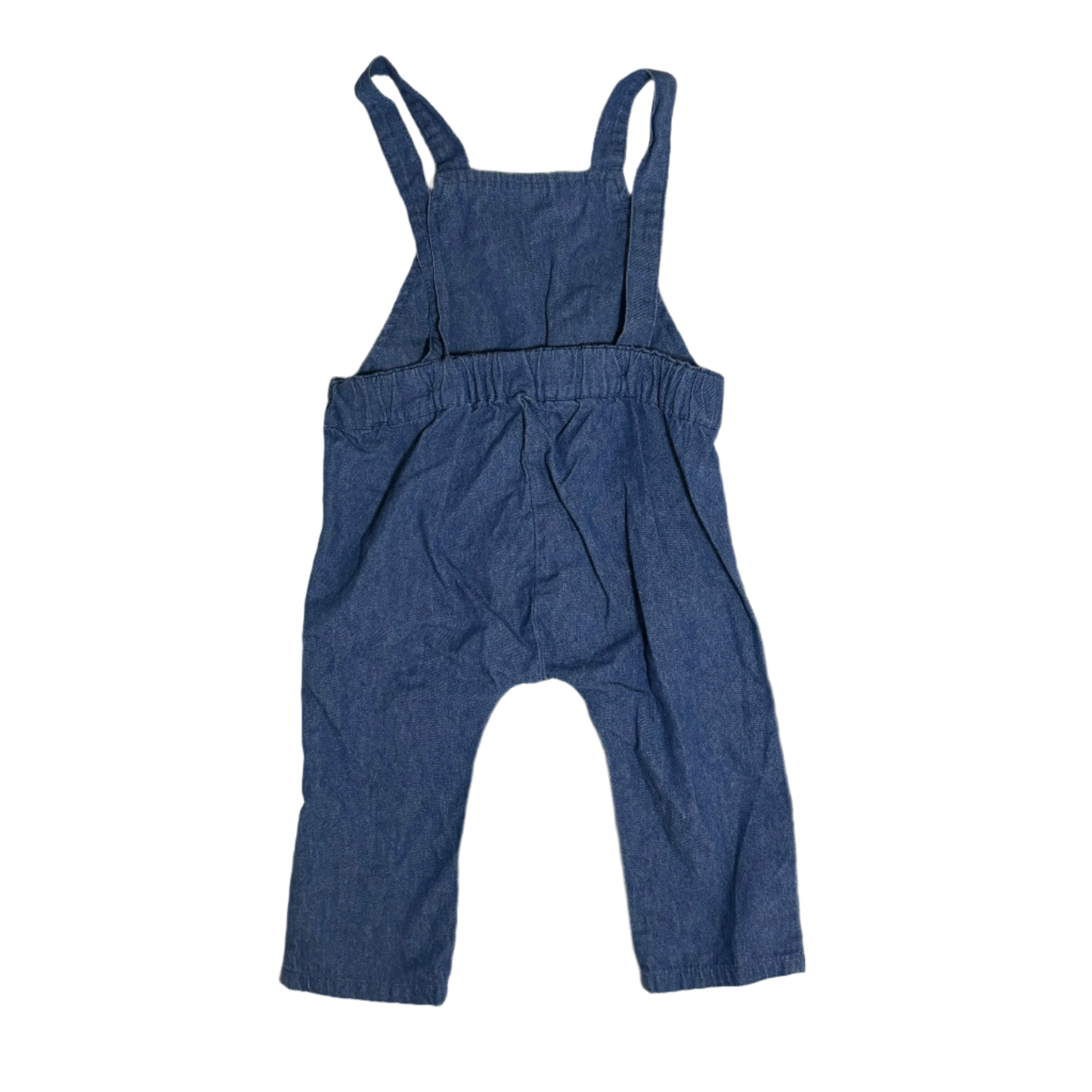 Miann & Co Denim Chambray Overalls, Size 00