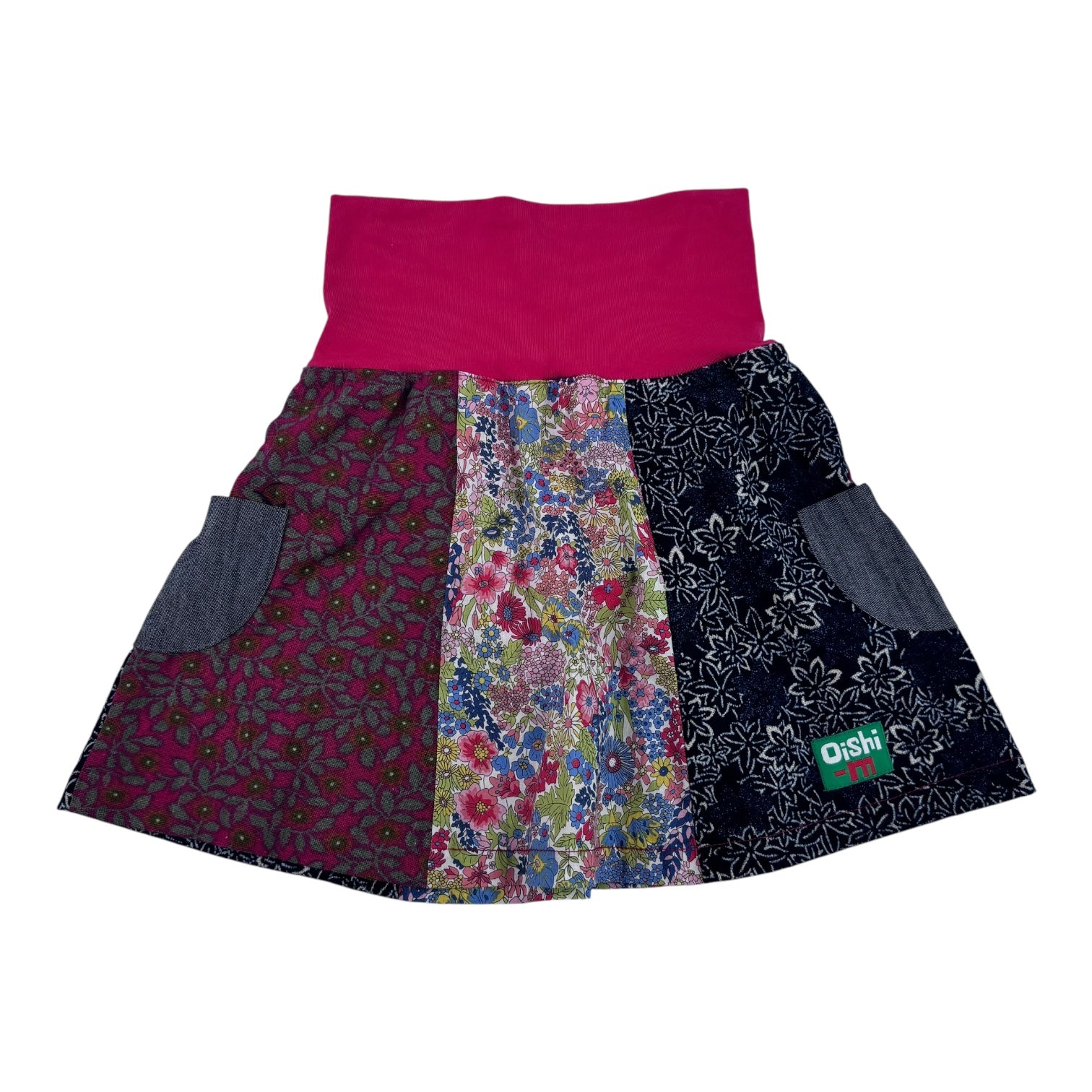 Oishi M Red Patchwork Skirt, Size 4-5