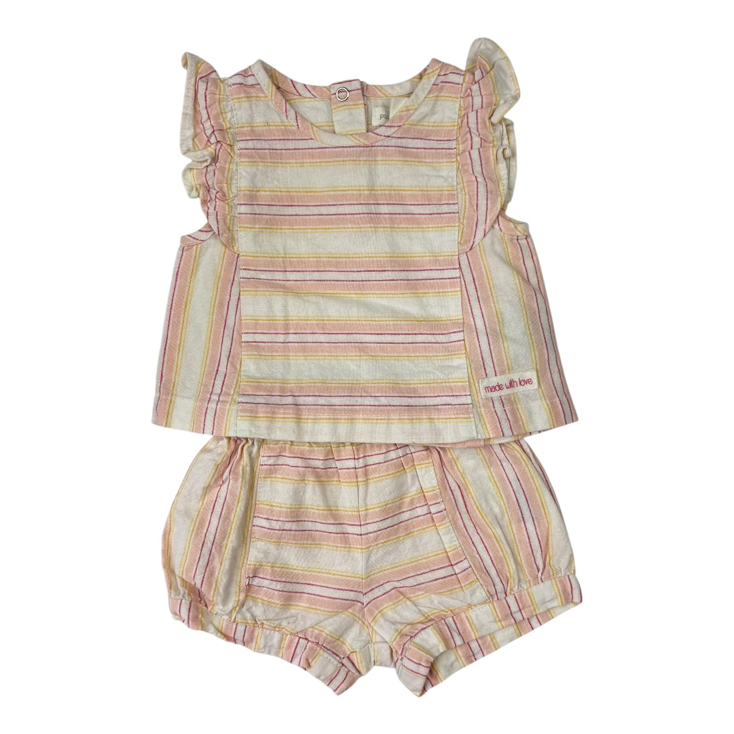 Pumpkin Patch Pink Stripe Set, Size 000