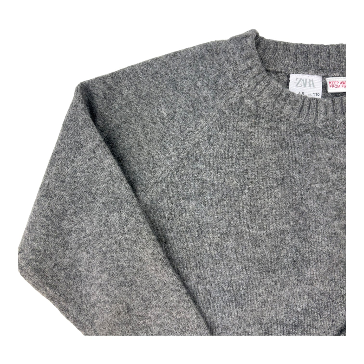 Zara Grey Knit Jumper, Size 4-5