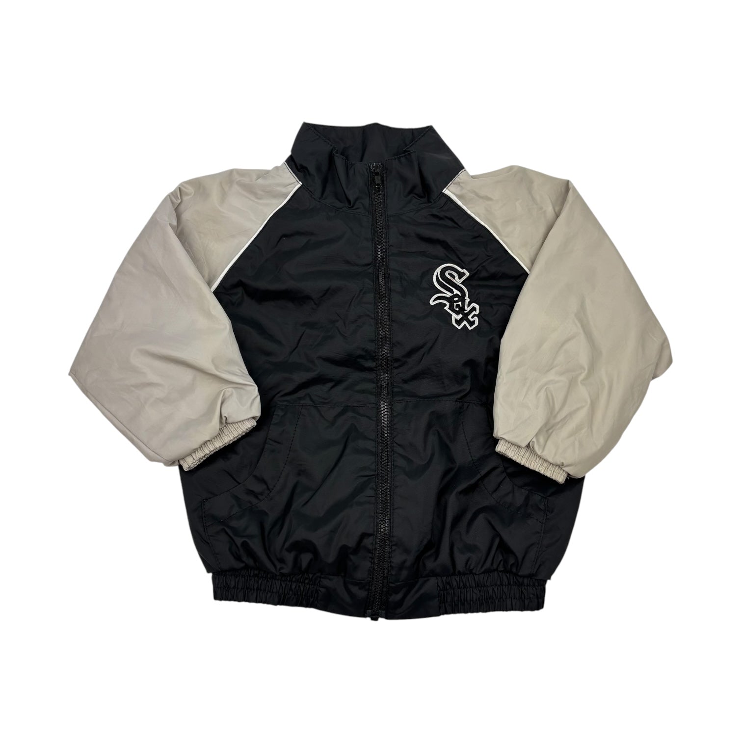 Black and Grey Chicago Windbreaker, Size 2