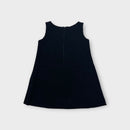 Handmade Black Corduroy Shift Dress, Size 3-4