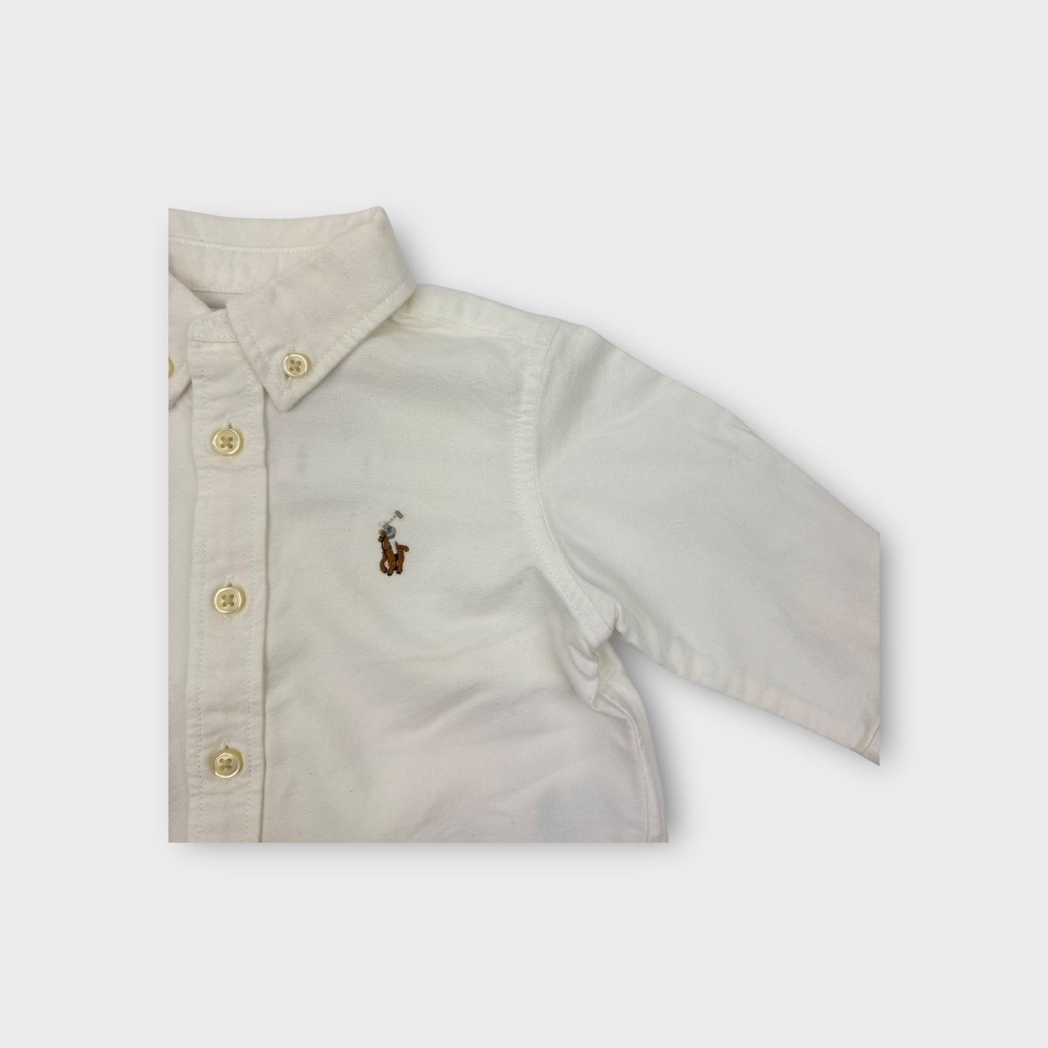 Ralph Lauren White Oxford Shirt, Size 000