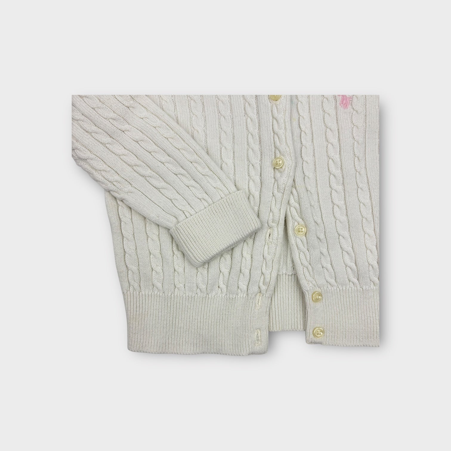 Ralph Lauren White Cardigan, Size 1
