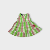 Red, Green Plaid Matching Set, Size 0