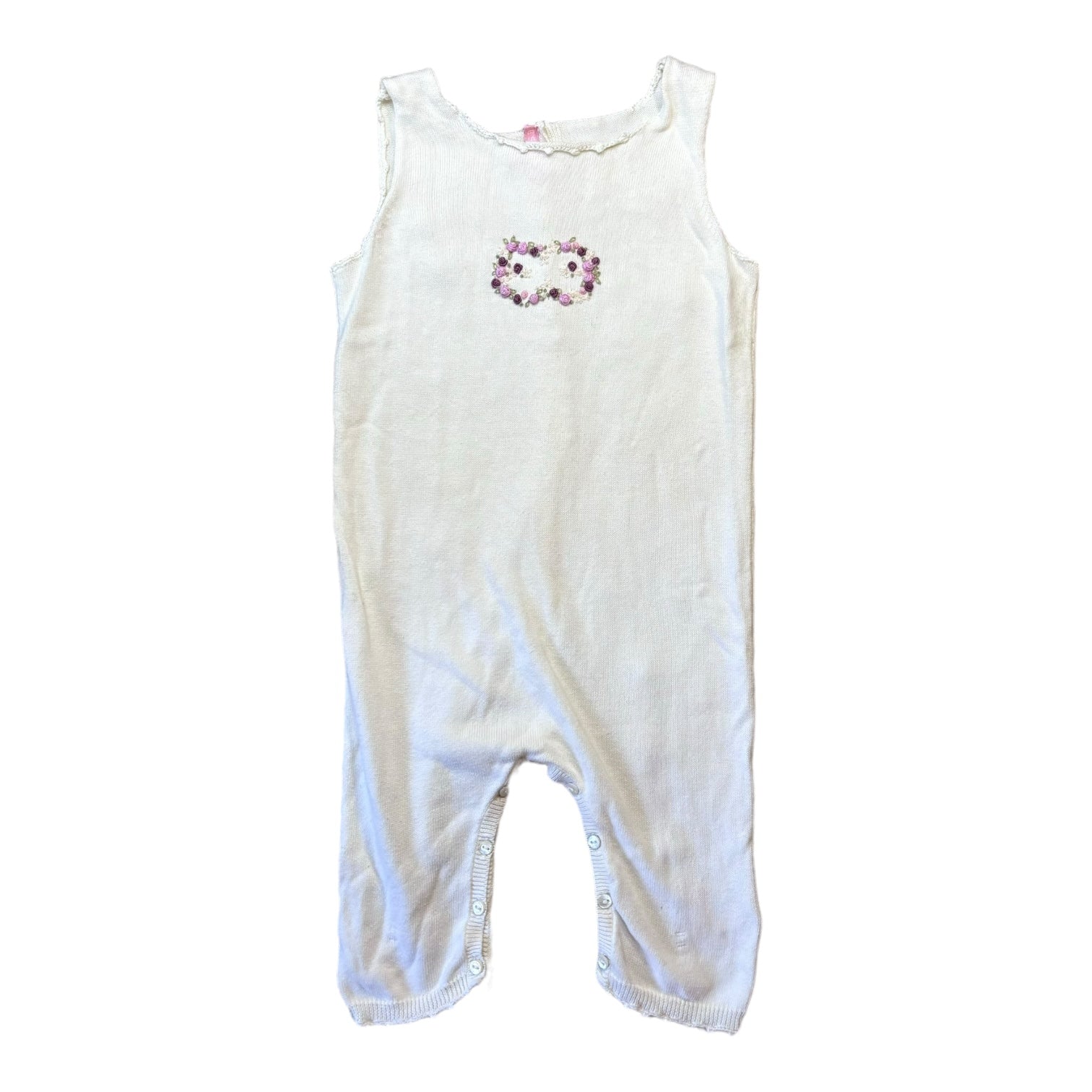 White Escada Knit Jumpsuit, Size 1