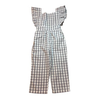 Neutral and Gingham Jumpsuit Bundle, Size 1