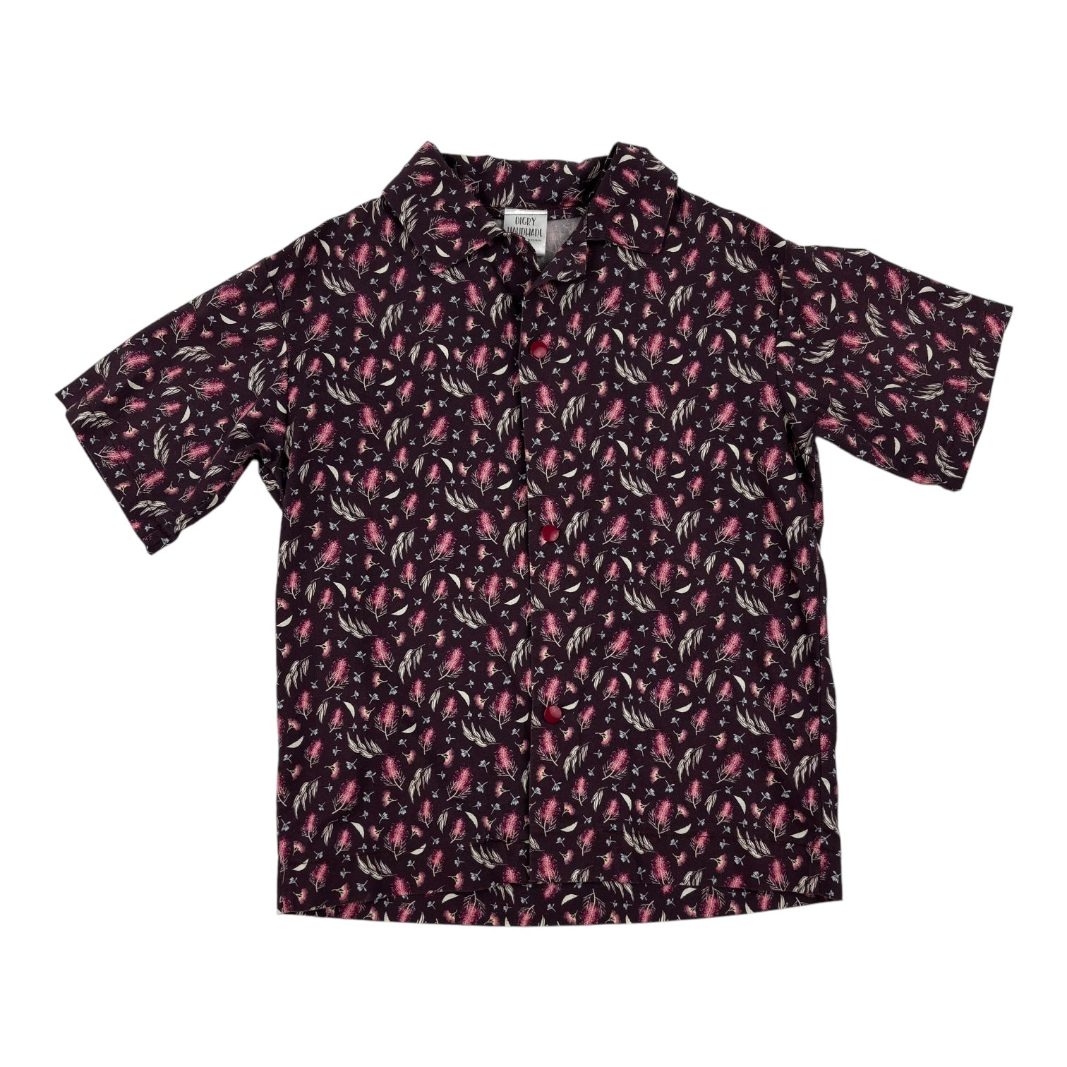Handmade Wattle Print Shirt, Size 8