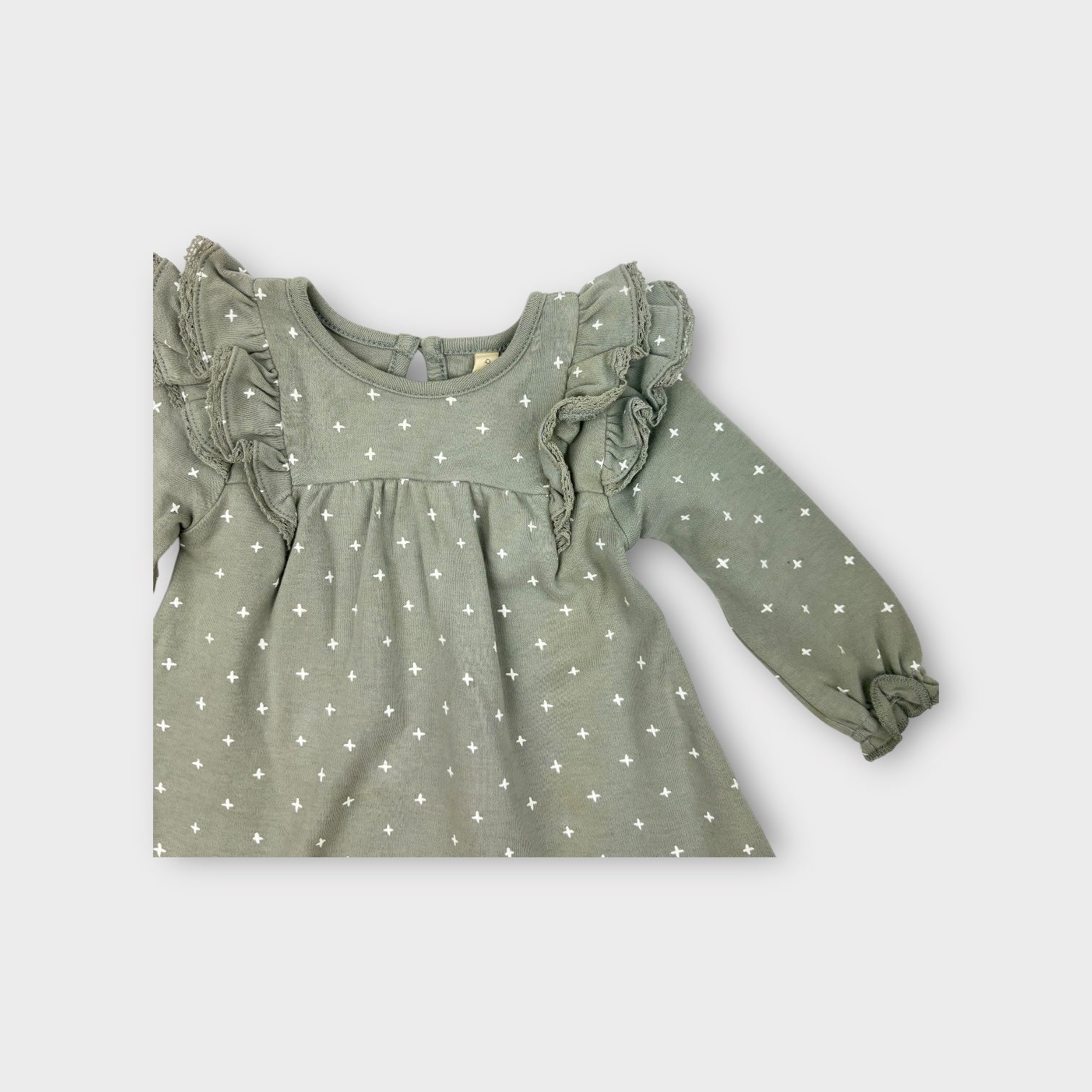 Quincy Mae Sage Dress, Size 00