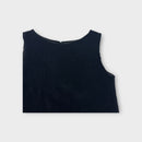 Handmade Black Corduroy Shift Dress, Size 3-4
