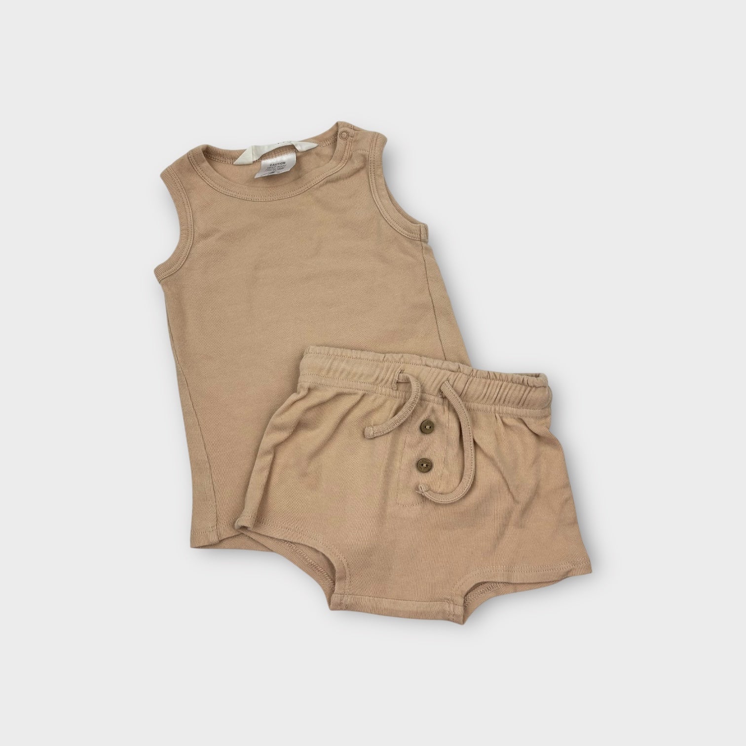 Susukoshi Beige Sleep Set, Size 000