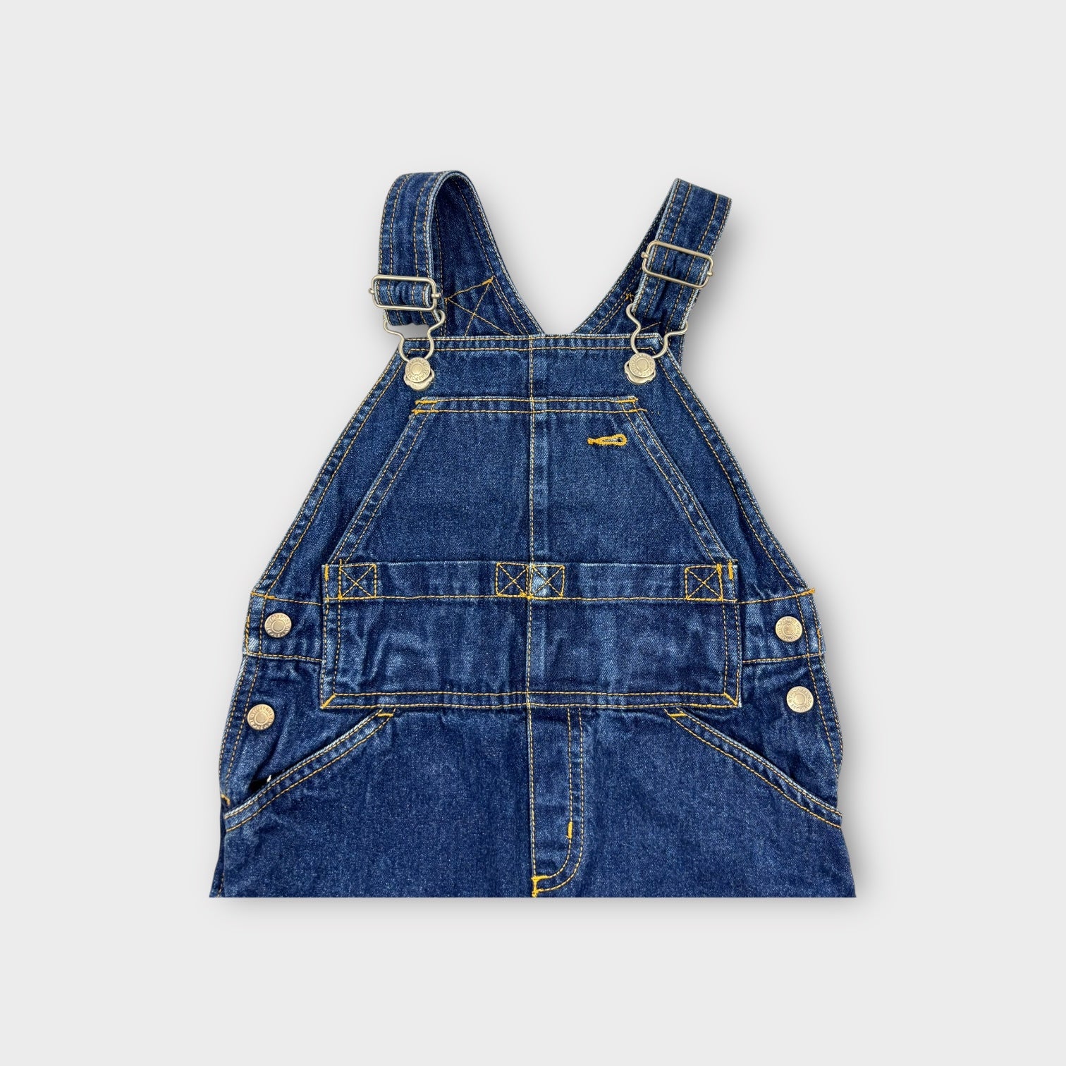 Vintage Gymsport Denim Overalls, Size 2-3