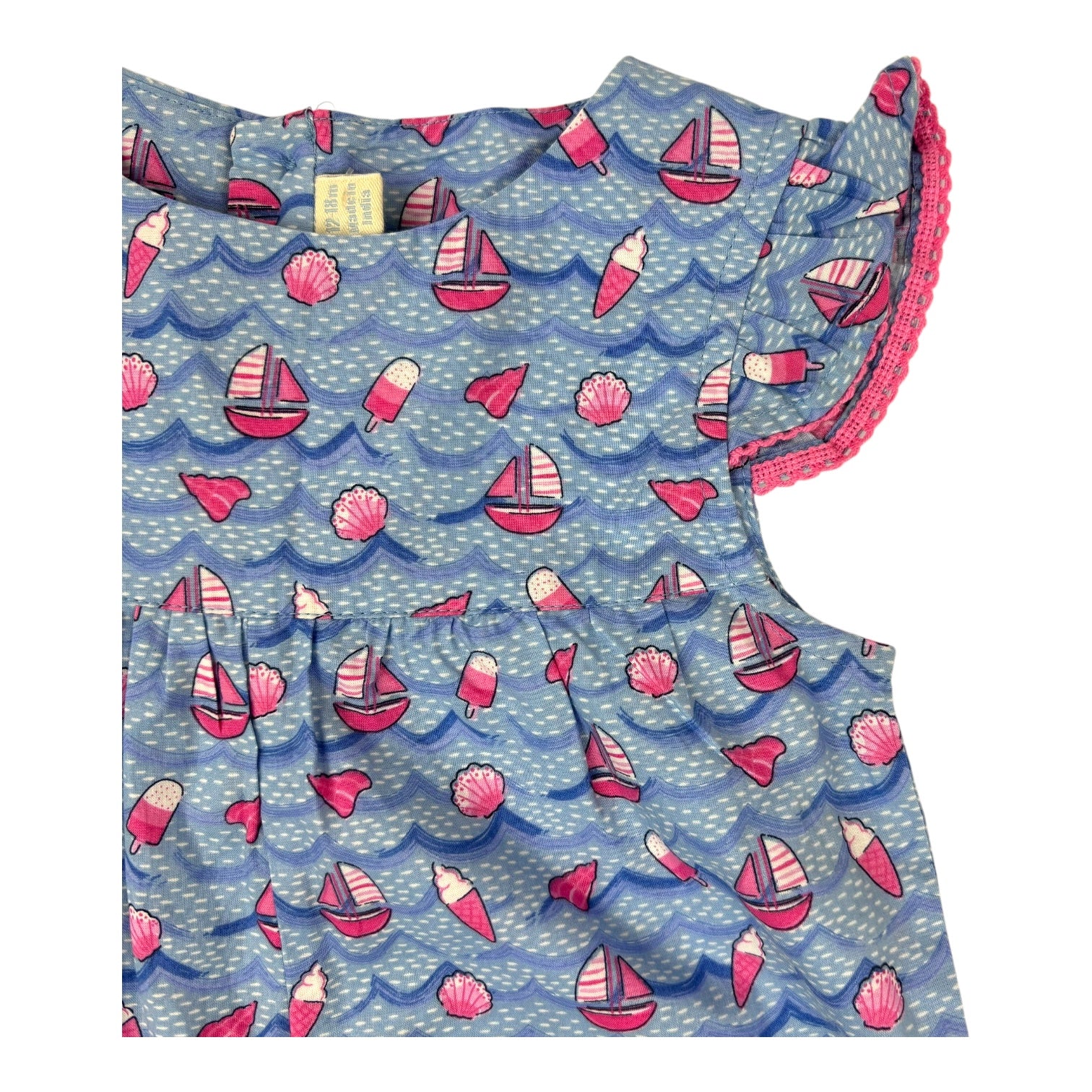 Jojo Maman Bebe Seaside Print Jumpsuit, Size 1