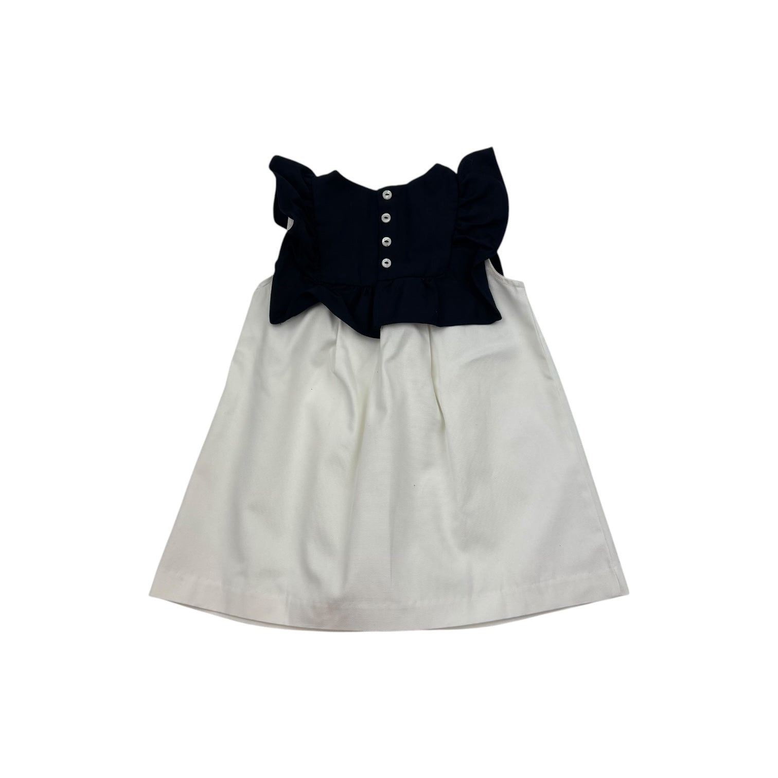 Jacadi Paris Navy and White Dress, Size 1