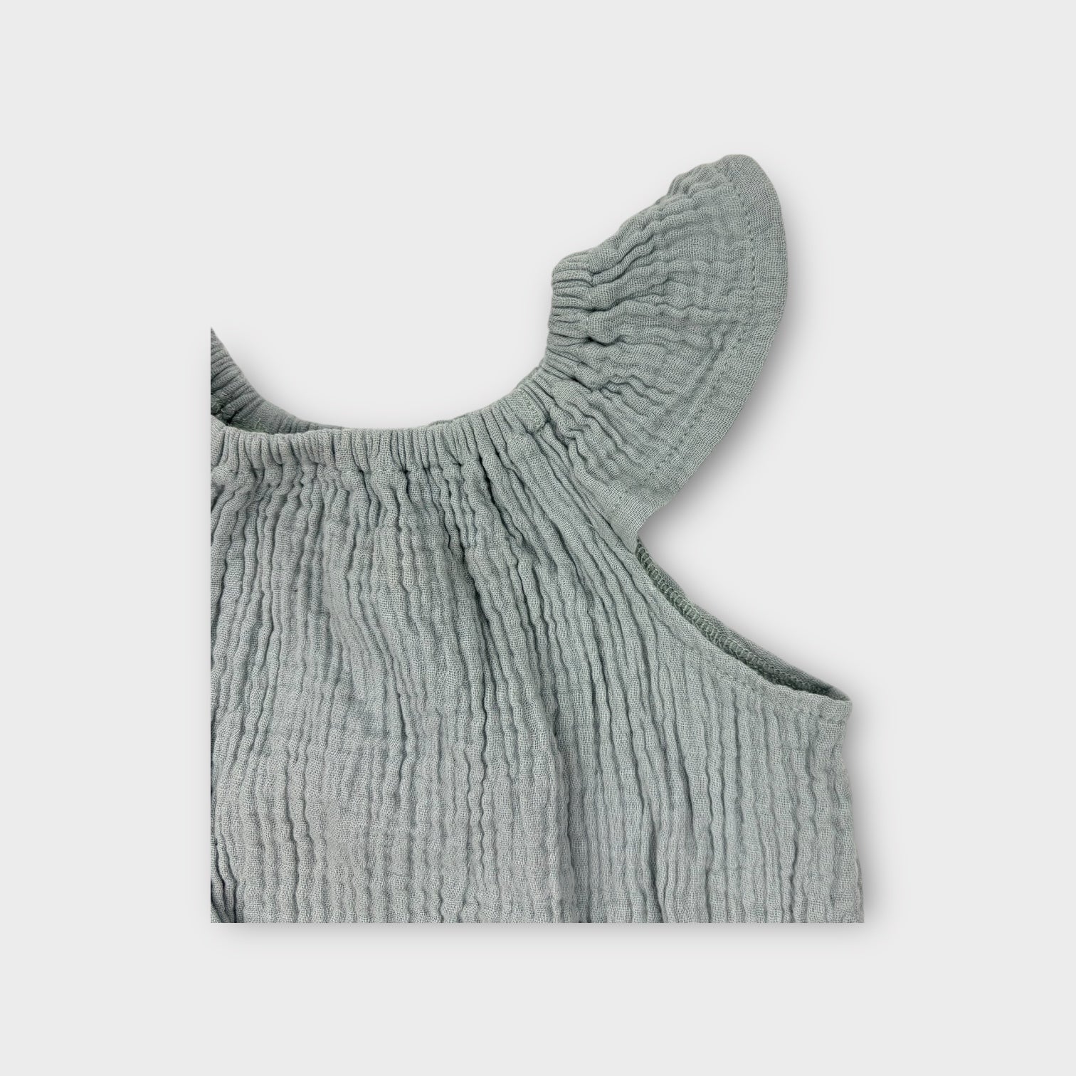 With Love For Kids Grey Muslin Romper, Size 00