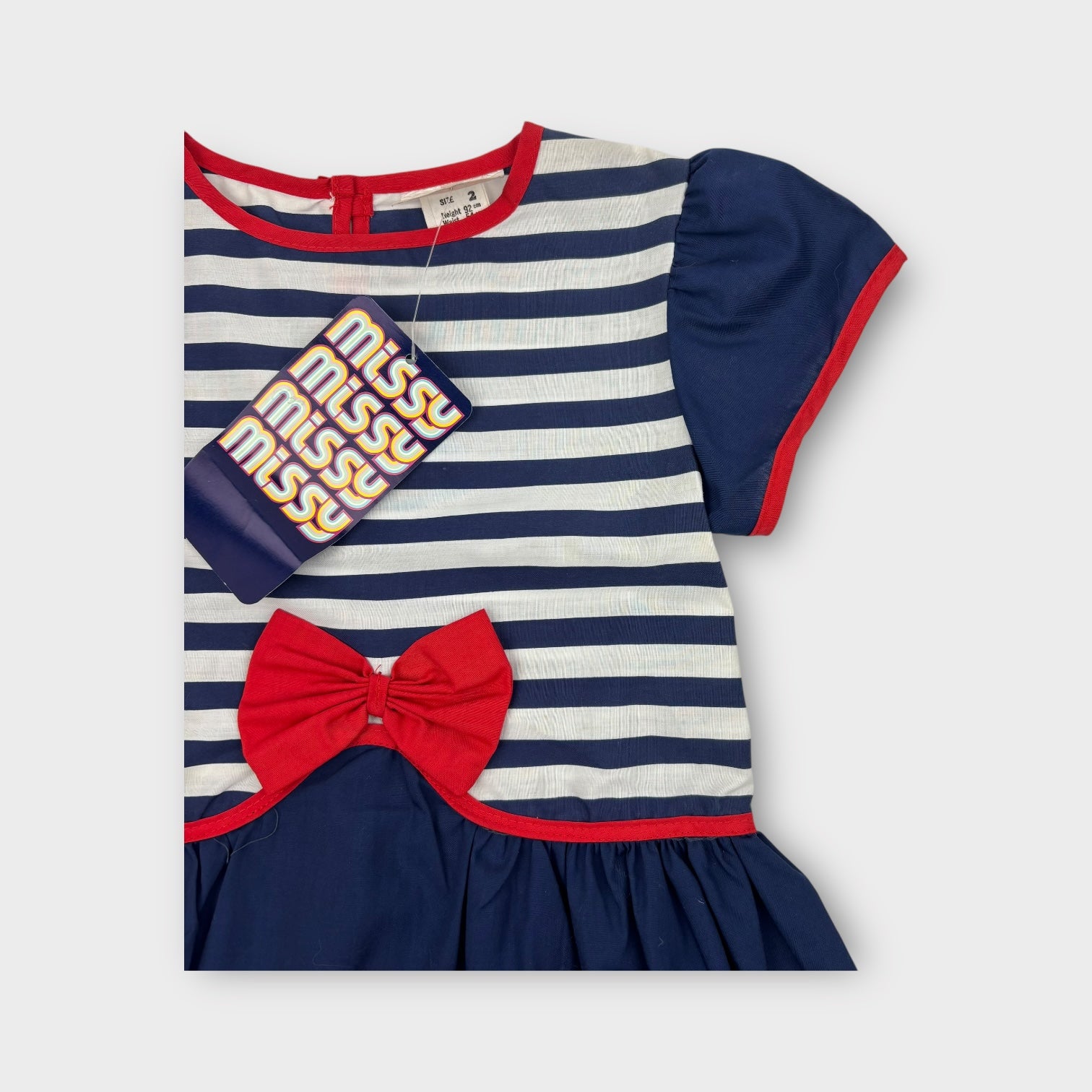 Vintage Missy Stripe Dress, Size 2