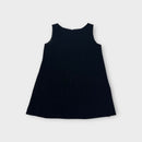 Handmade Black Corduroy Shift Dress, Size 3-4