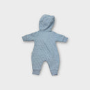 Purebaby Light Blue Quilted Onesie, Size 0000