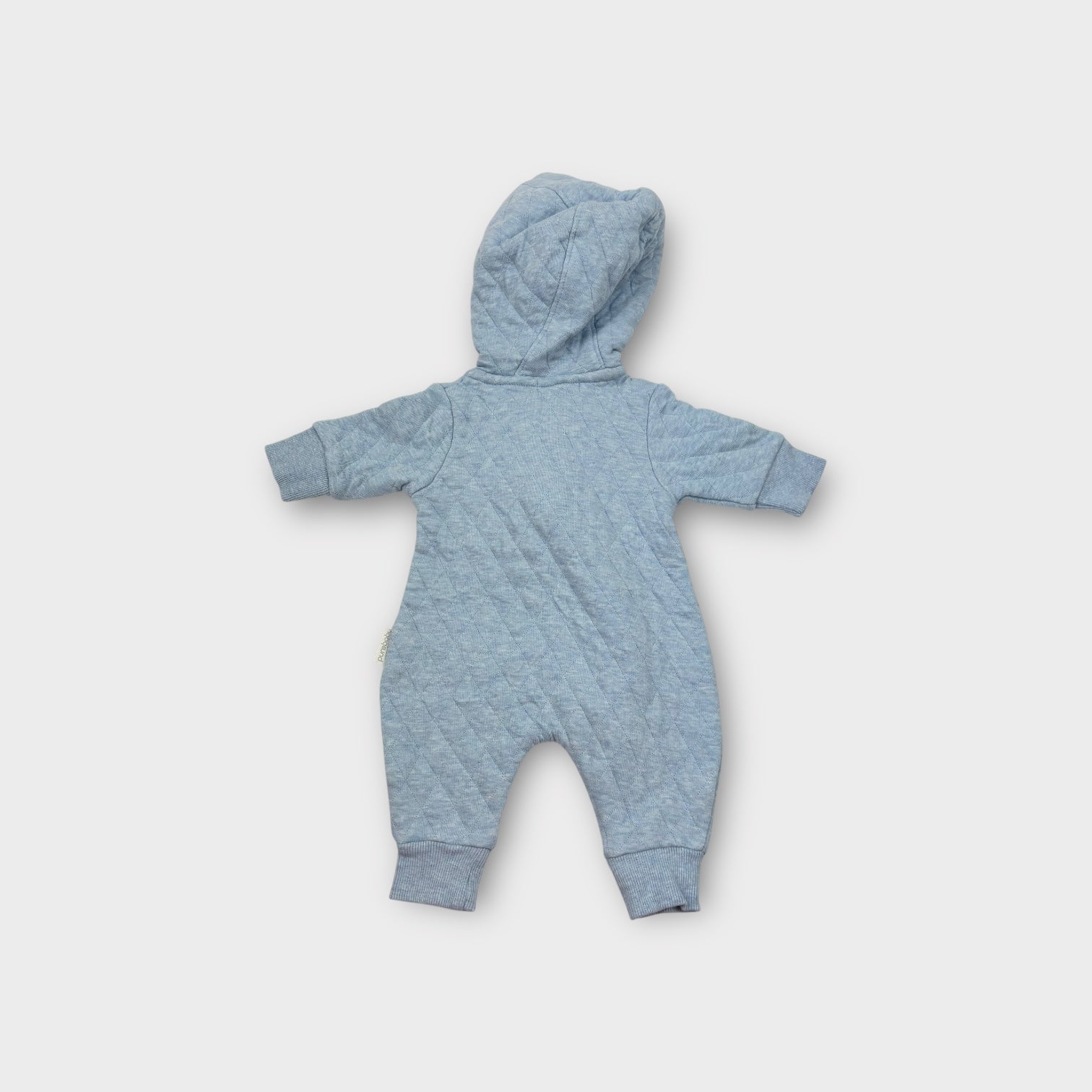 Purebaby Light Blue Quilted Onesie, Size 0000