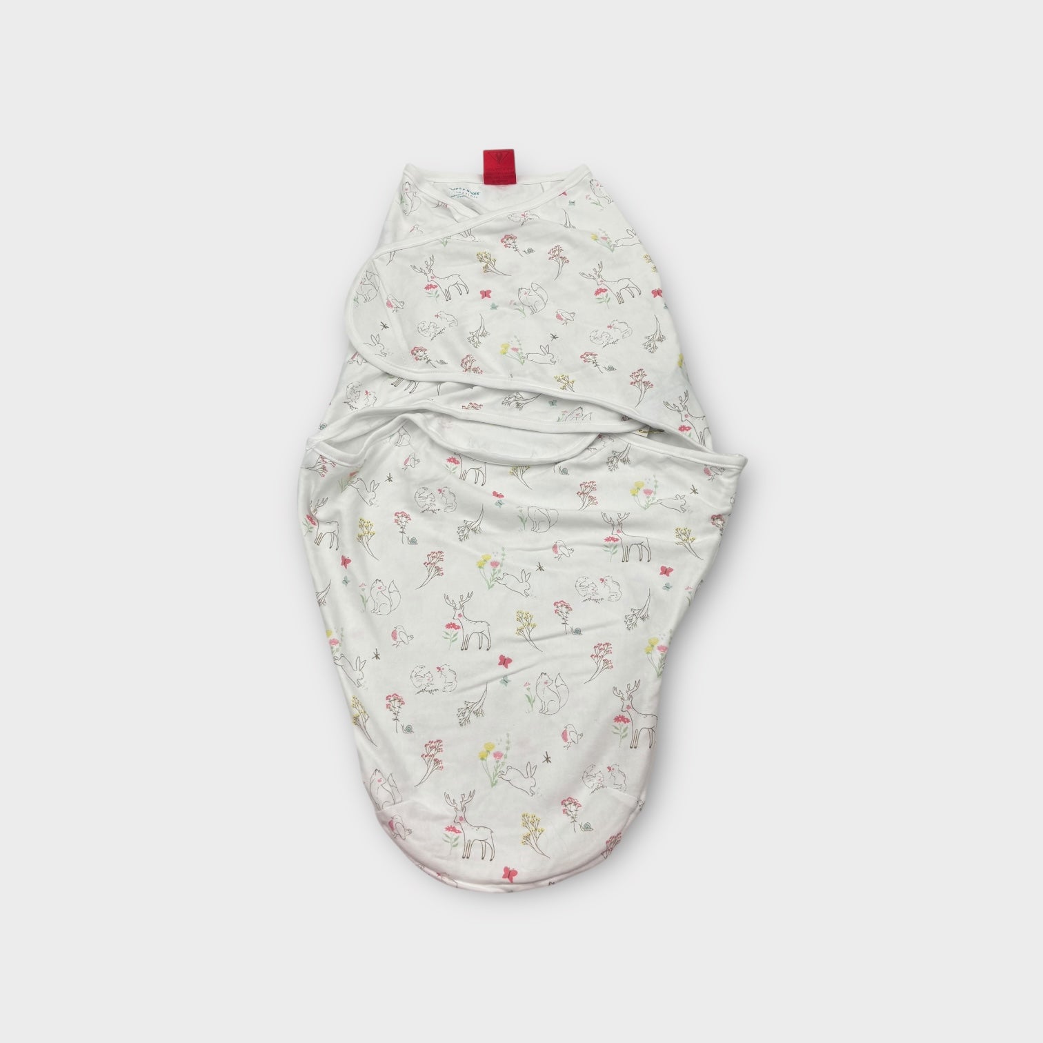 Aden & Anais White Forrest Swaddle Wrap, Size 4-6m
