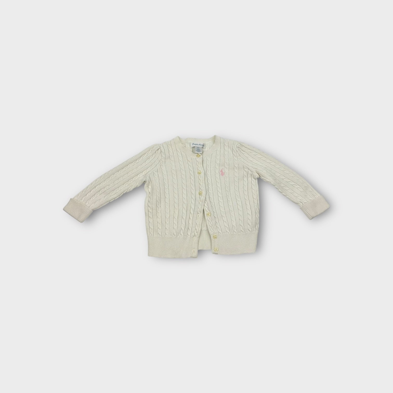 Ralph Lauren White Cardigan, Size 1