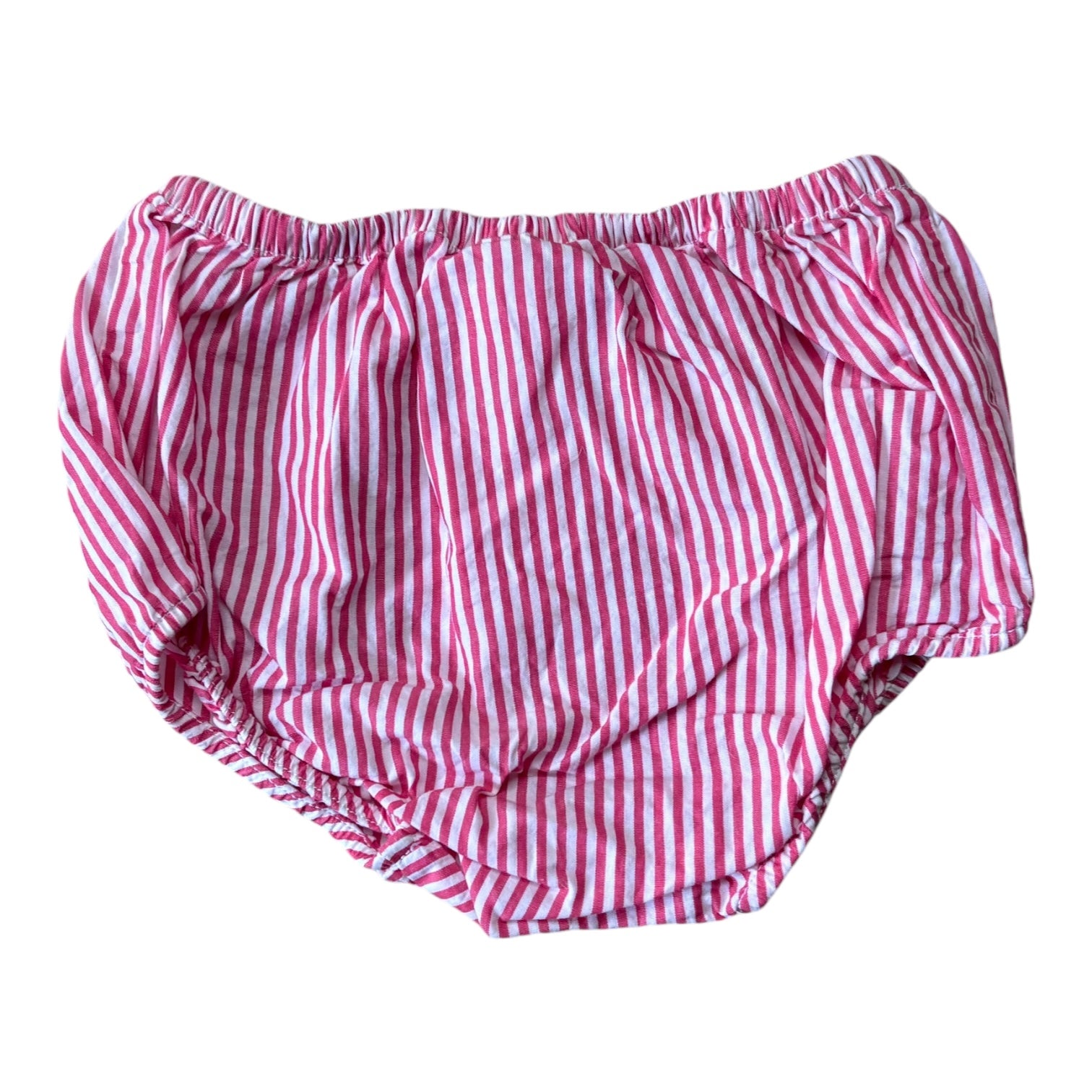 Jacadi Pink Stripe Dress & Bloomers, Size 0
