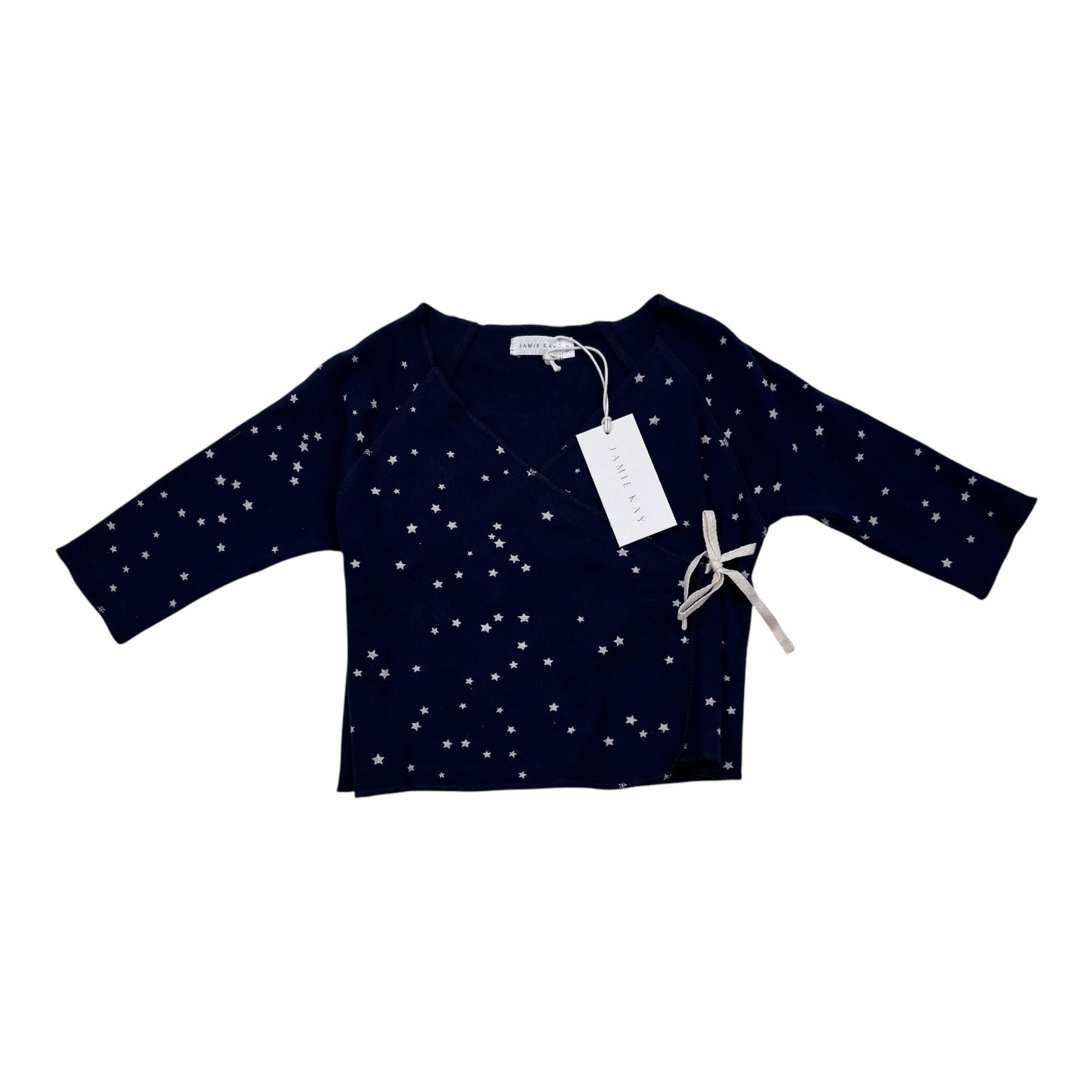 Jamie Kay Star Print Wrap Top, Size 1