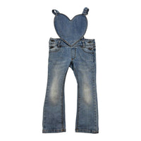 Mini Rodini Love Heart Overalls, Size 3