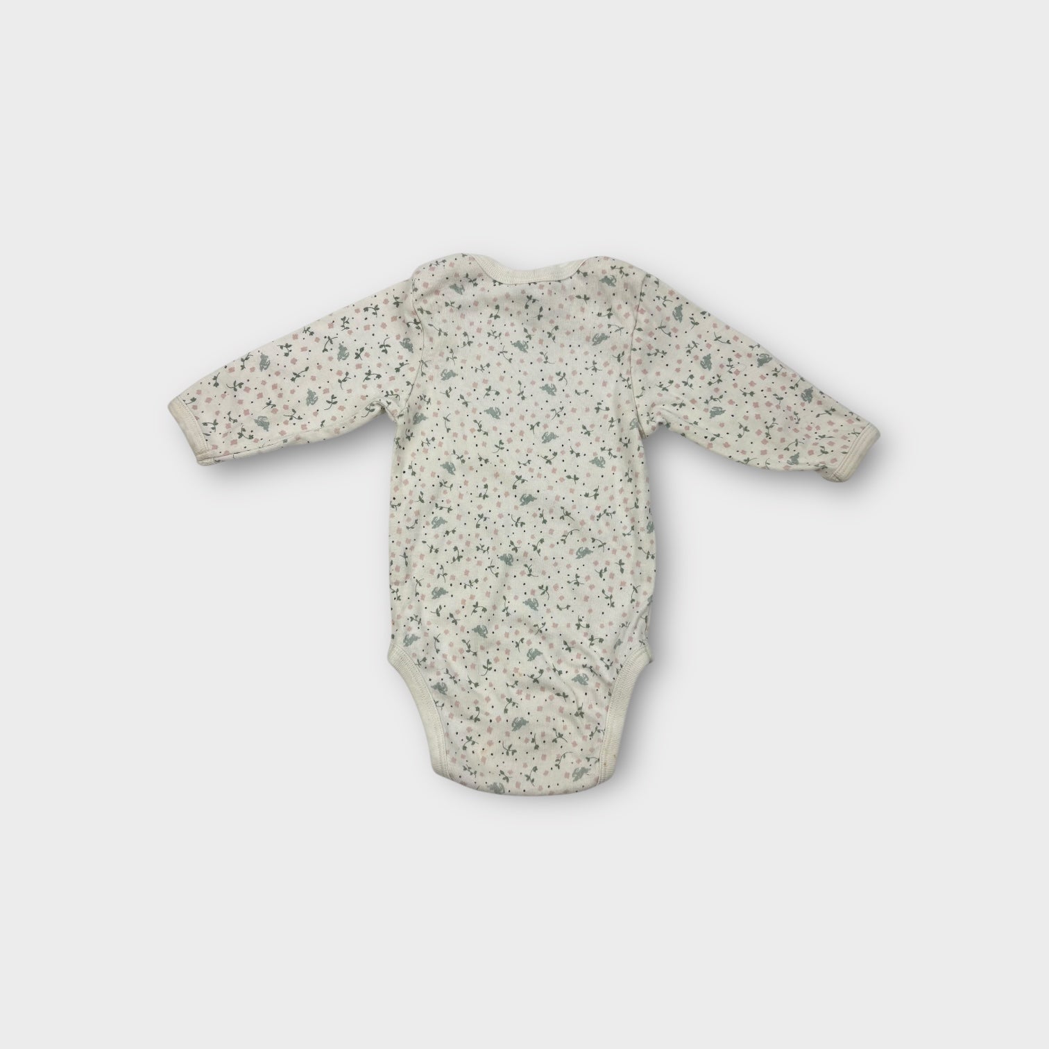 Nature Baby Floral Long Sleeve Bodysuit, Size 00