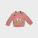 Scoken Pink Duck Knit Jumper, Size 00
