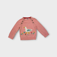 Scoken Pink Duck Knit Jumper, Size 00