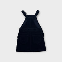 Country Road Black Velour Pinafore, Size 4