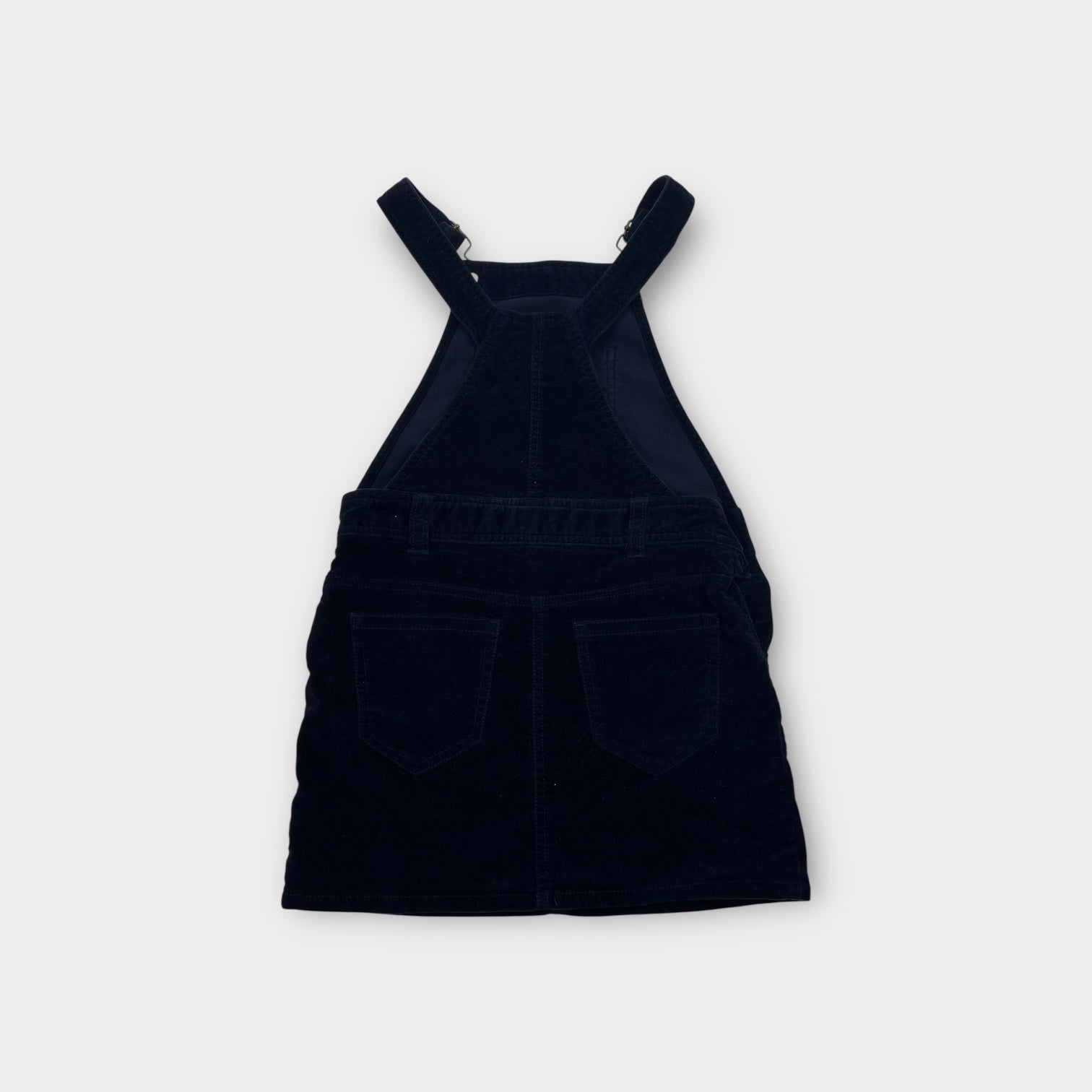 Country Road Black Velour Pinafore, Size 4