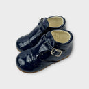 Sevva Mark Navy Patent Boots, Size EU 24