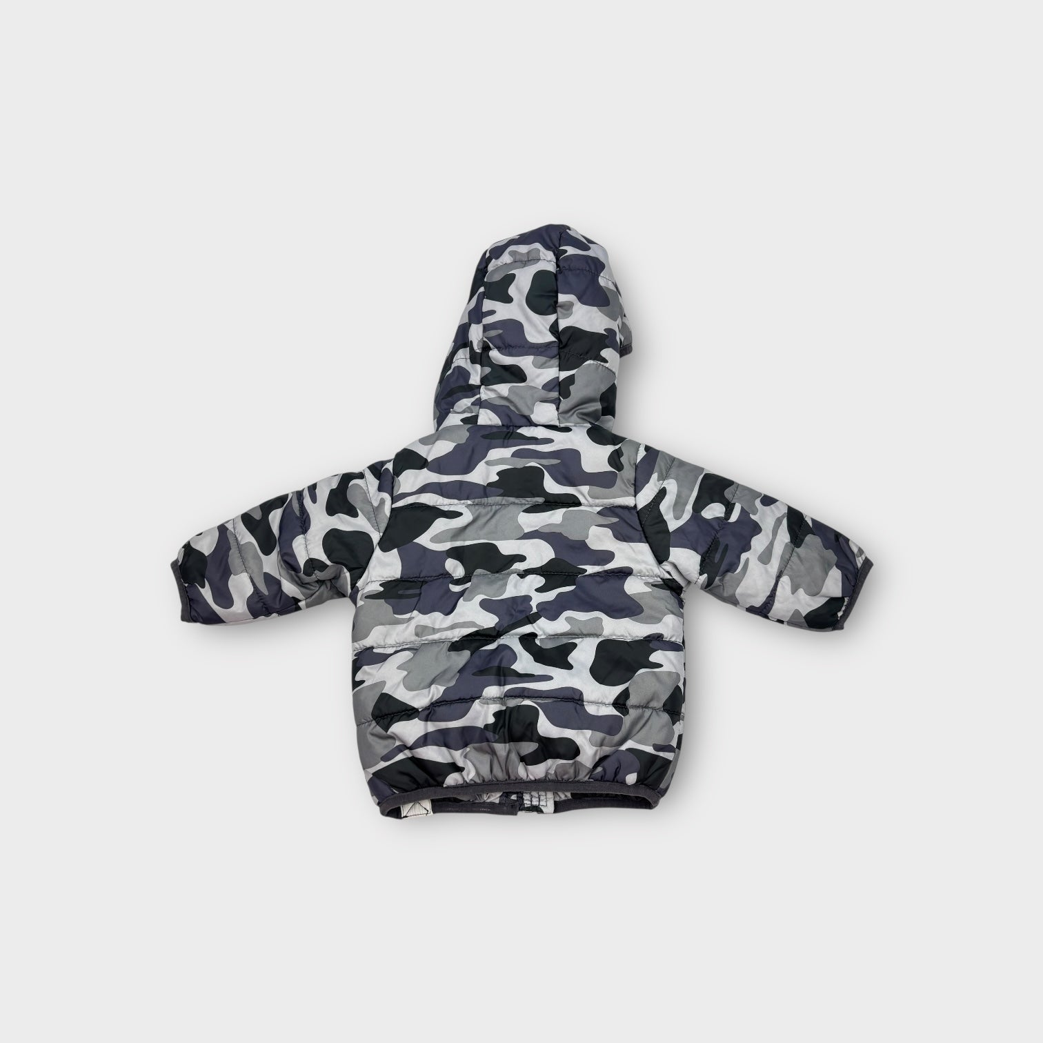 Pumpkin Patch Grey Camo Puffer Jacket, Size 000