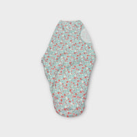 Aden & Anais Blue Flower Swaddle Wrap, Size 4-6m