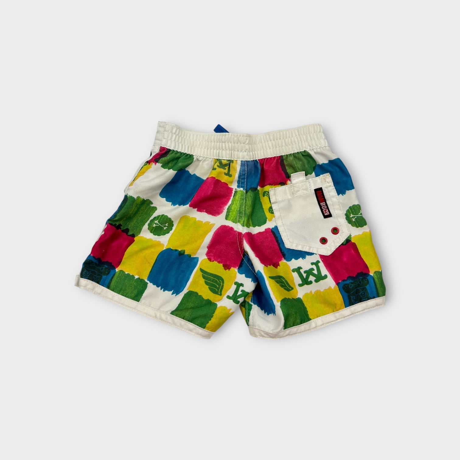 Mambo Watercolour Swim Shorts, Size 1