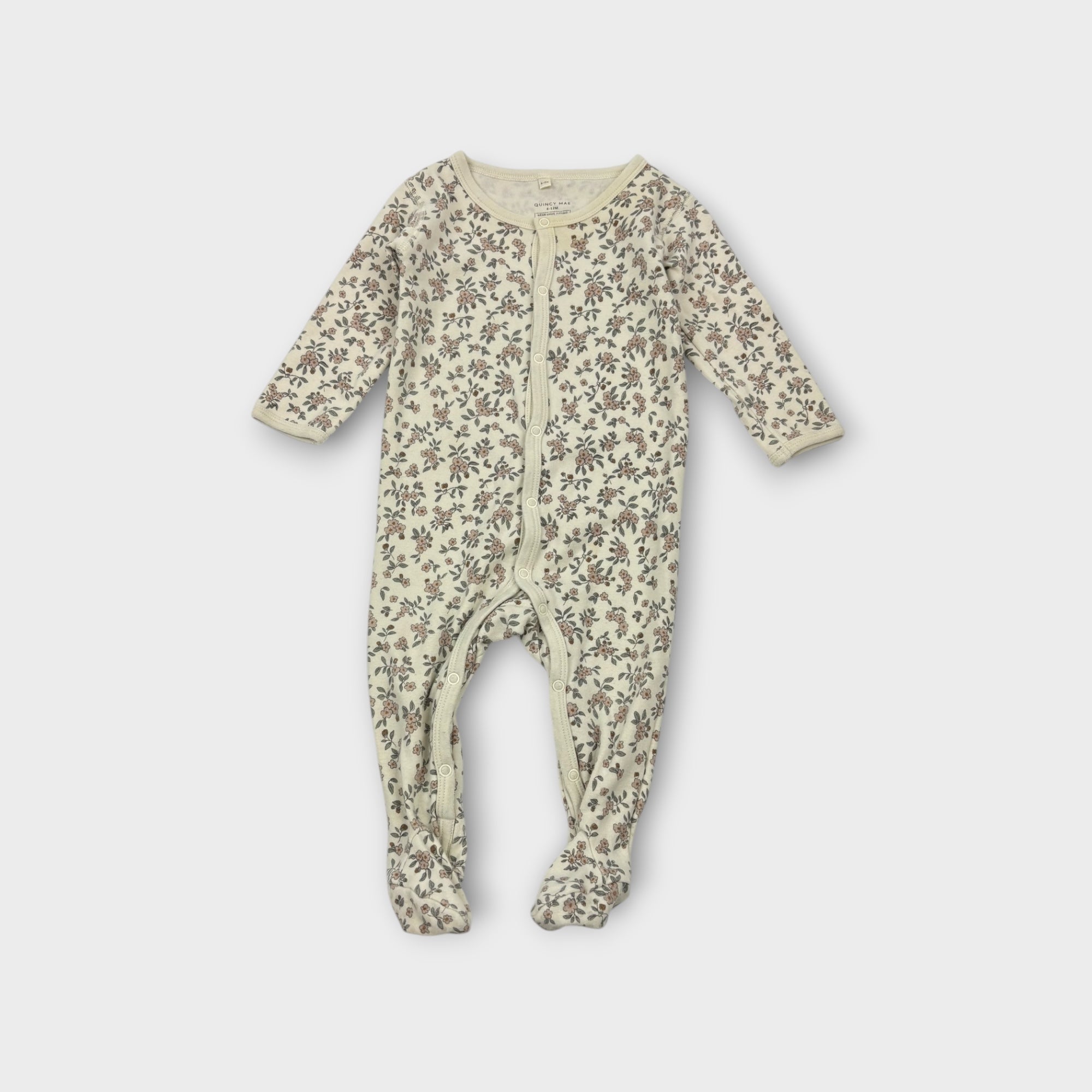 Quincy Mae Floral Onesie, Size 0