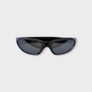 Retro Purple Wrap Around Sunglasses