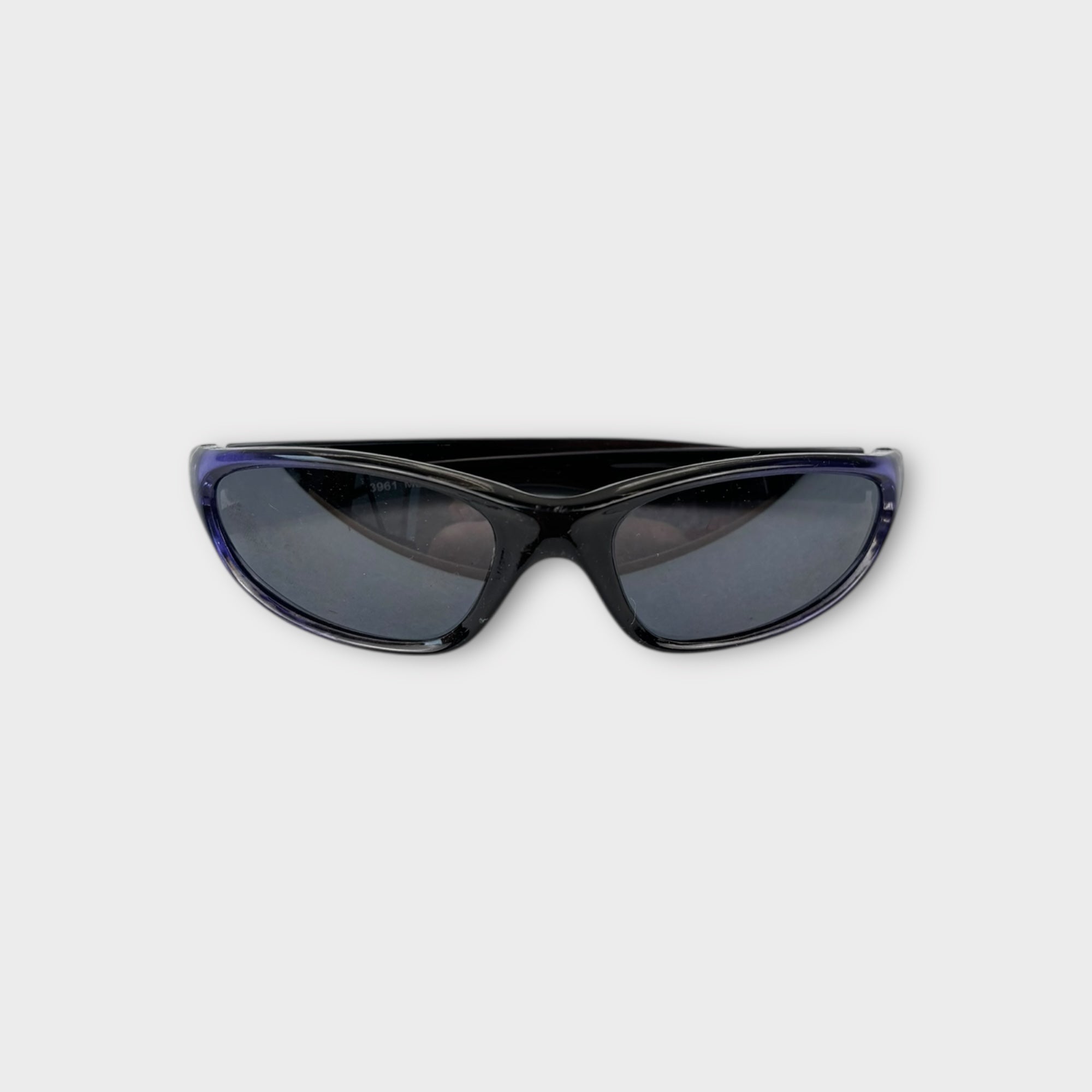 Retro Purple Wrap Around Sunglasses