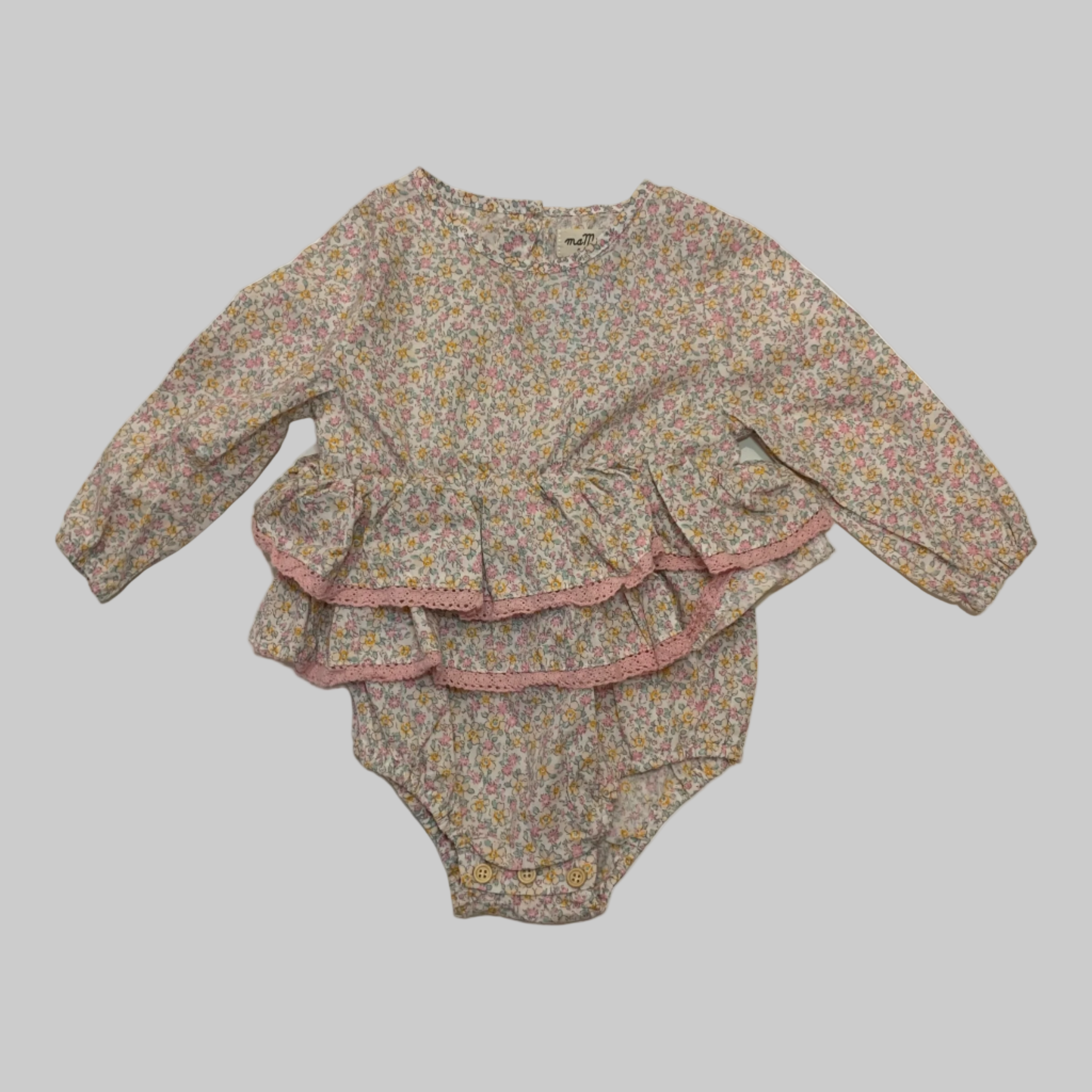 MaMer Floral Romper, Size 0