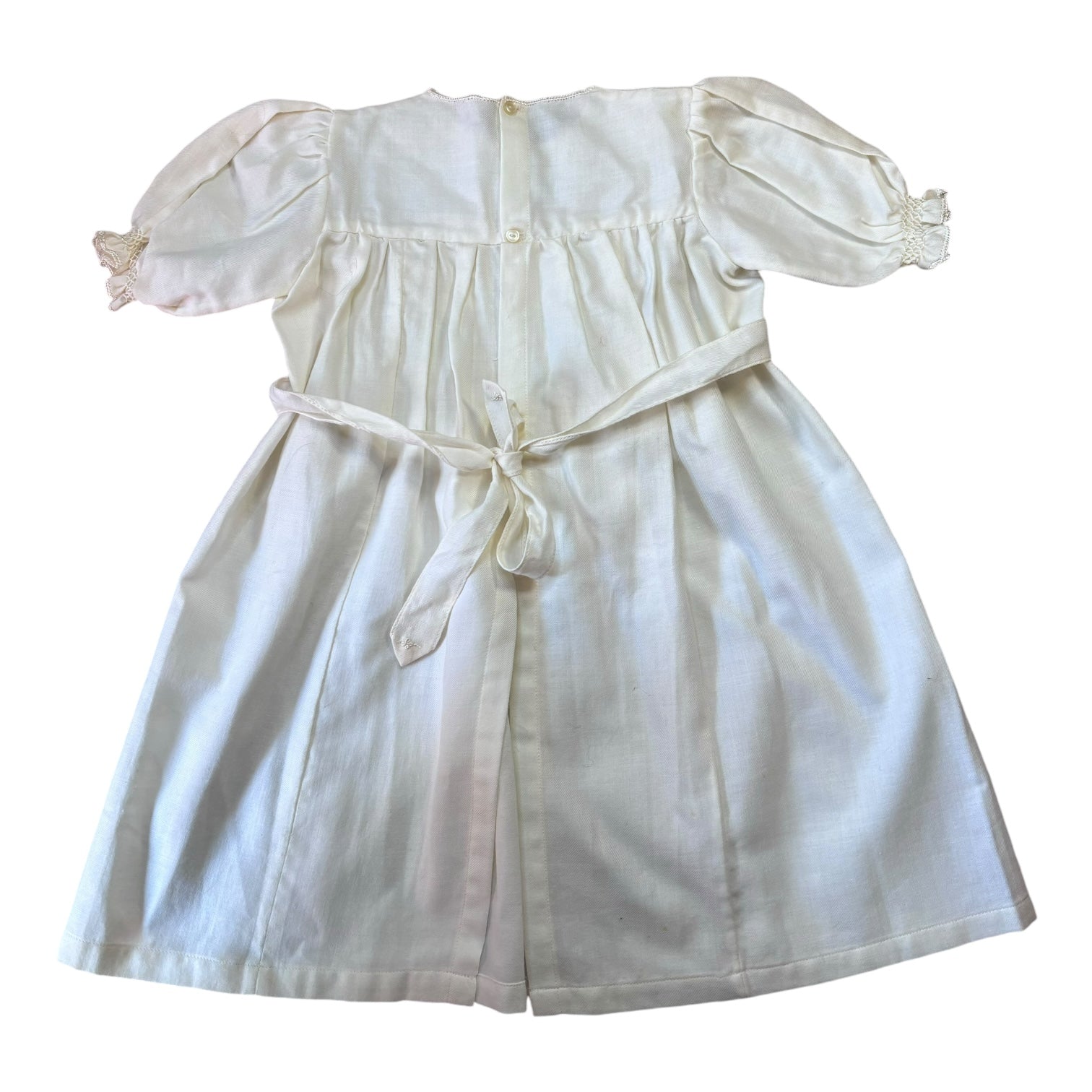 Vintage White Long Sleeve Dress, Size 1