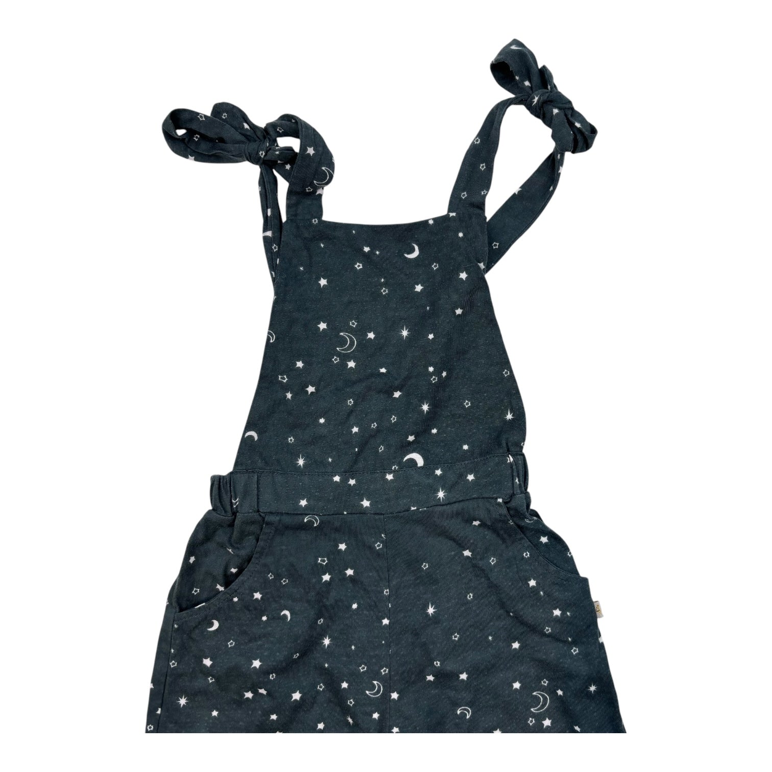 Alex & Ant Charcoal Moon & Stars Print Overalls, Size 2