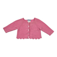 Jacadi Pink Scollop Cardigan, Size 00