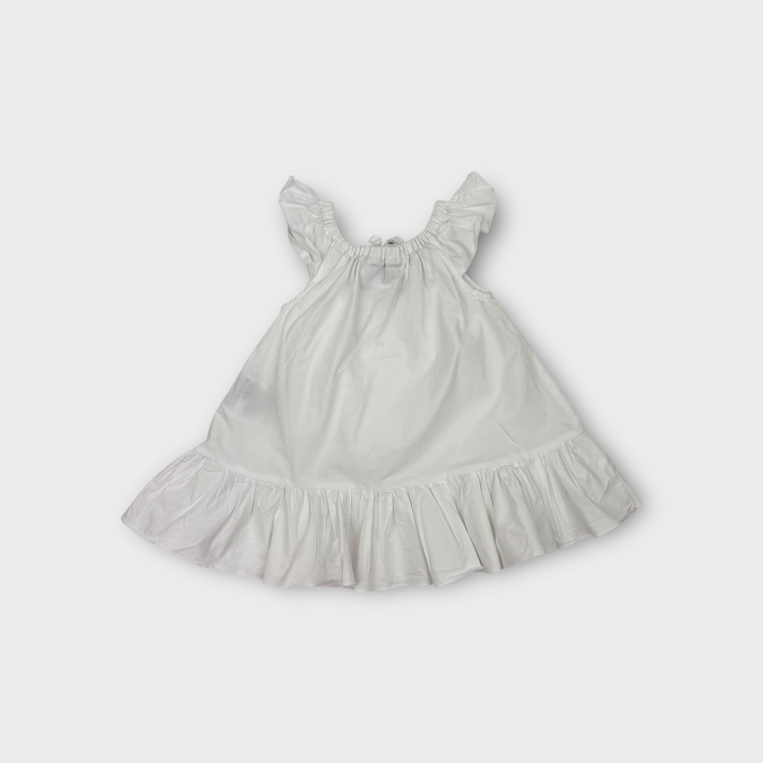 Eenie Meeni Miini Moh White Cotton Dress, Size 00