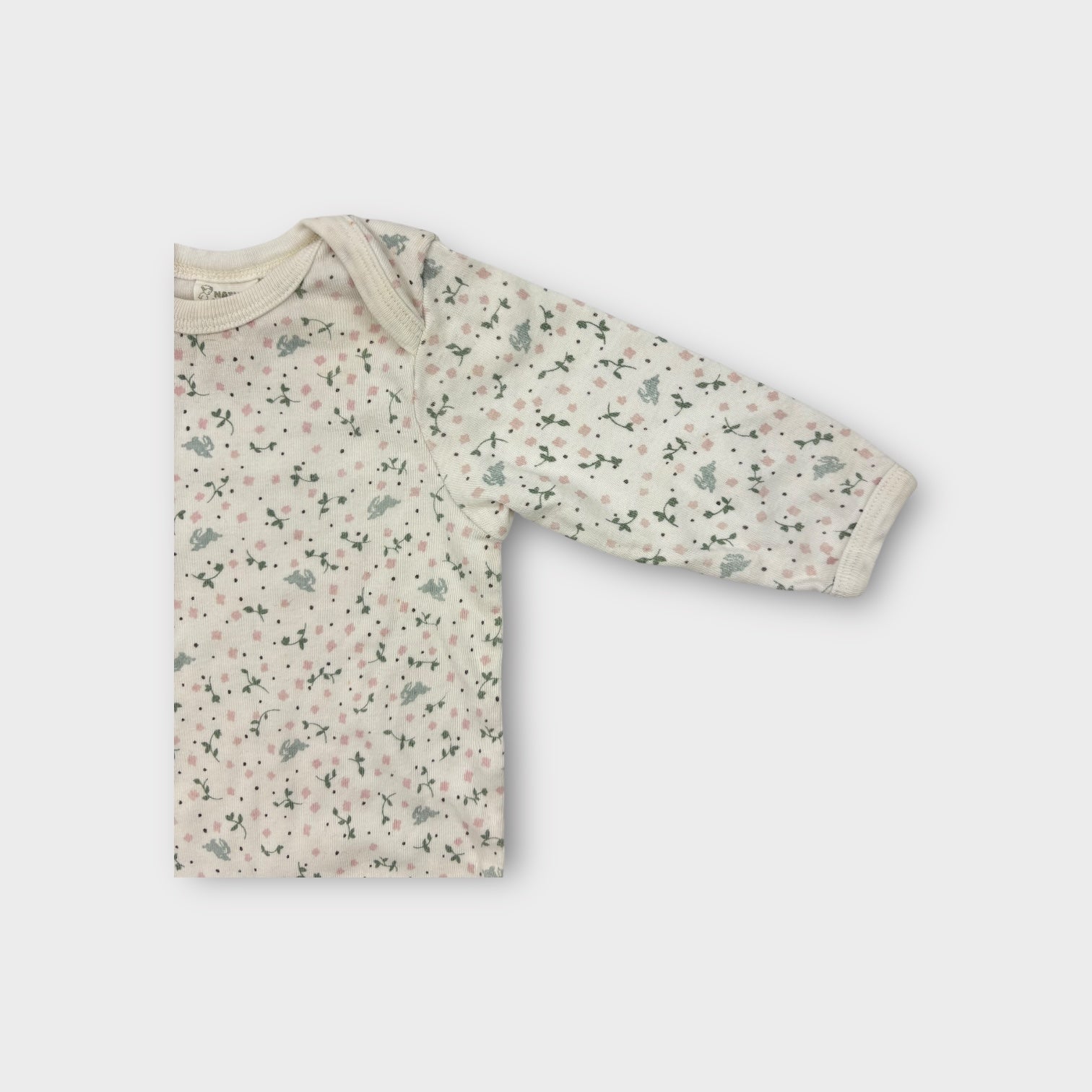 Nature Baby Floral Long Sleeve Bodysuit, Size 00