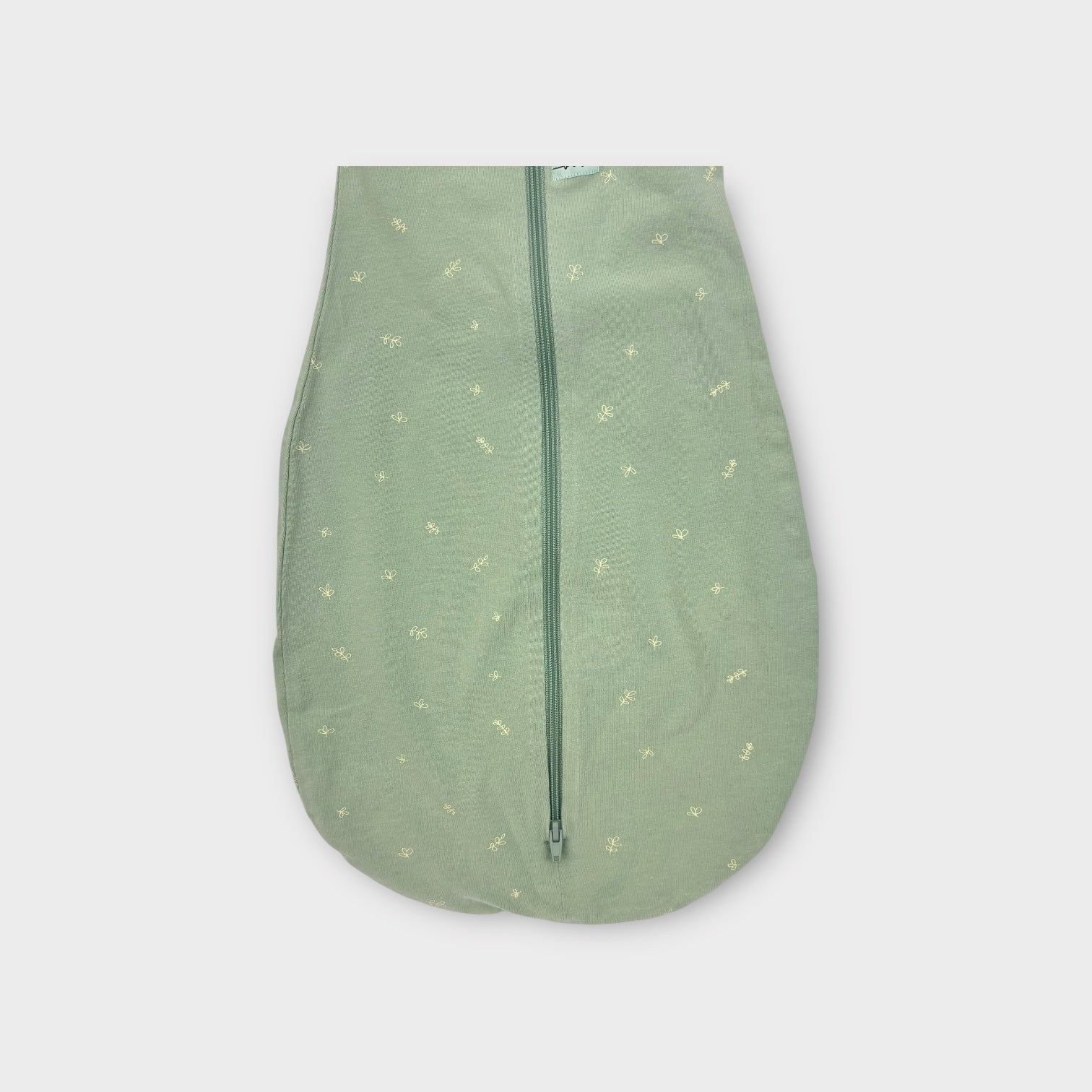 Ergopouch 0.2 Tog Green Leaf Cocoon Swaddle Bag, Size 000